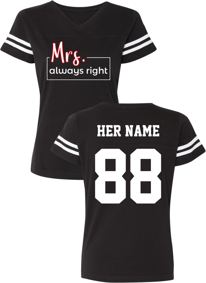 Mr. Never Right & Mrs. Always Right - Couple Cotton Jerseys