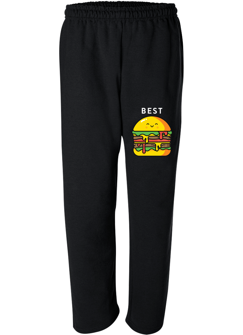 Burger & Fries Best Friend - Best Friend Forever Matching Sweatpants