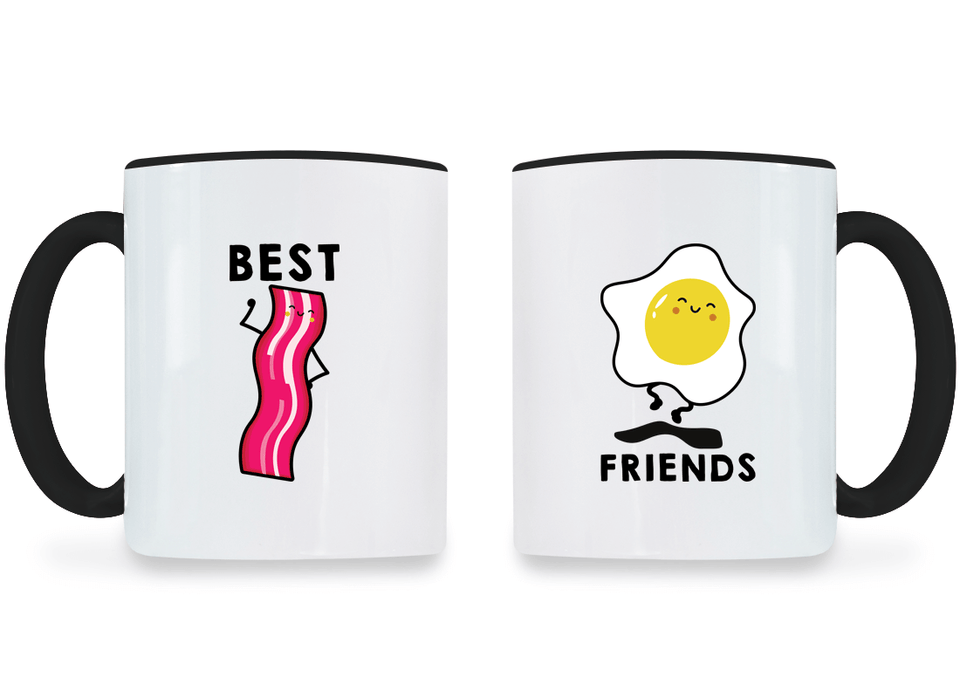 Bacon & Egg Best Friend - BFF Coffee Mugs