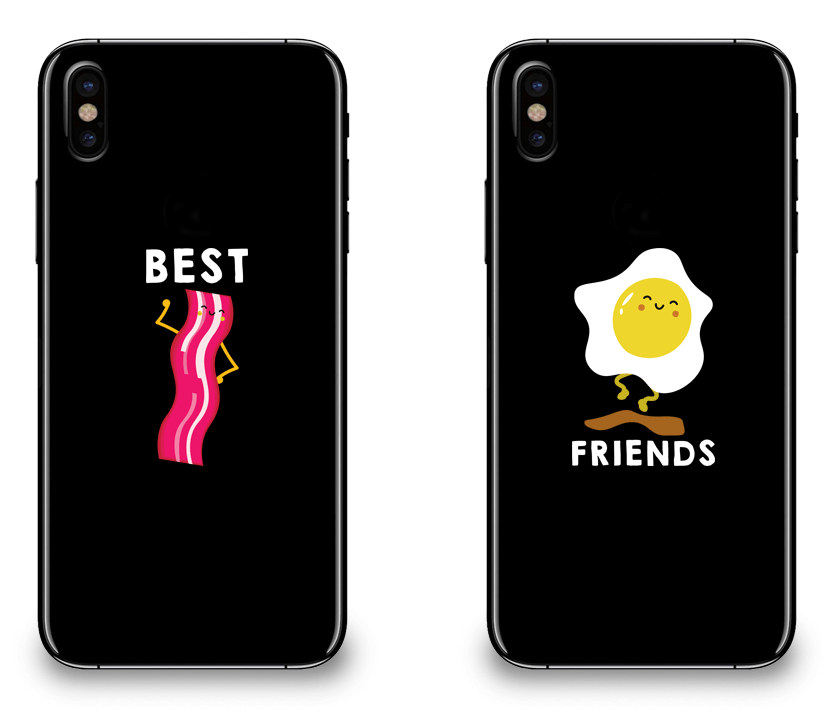 Bacon & Egg Best Friend - BFF Matching iPhone X Cases
