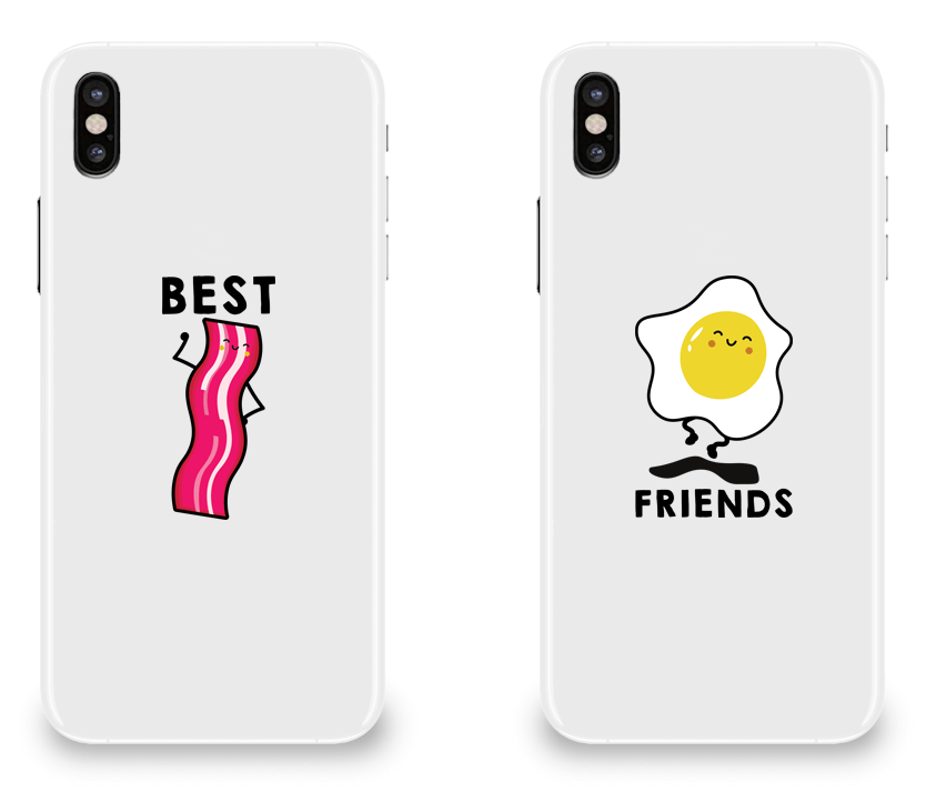 Bacon & Egg Best Friend - BFF Matching iPhone X Cases