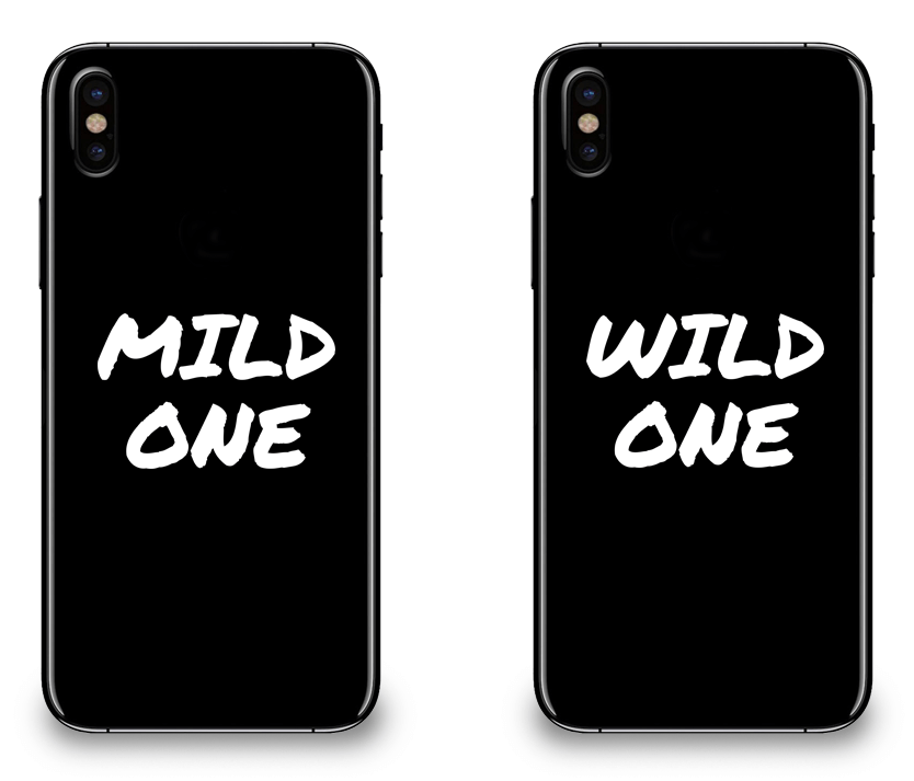 Mild & Wild One Best Friend - BFF Matching iPhone X Cases