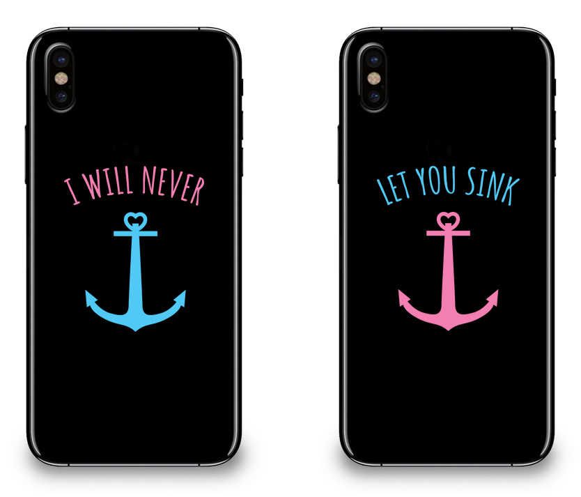 I Will Never Let You Sink Best Friend - BFF Matching iPhone X Cases
