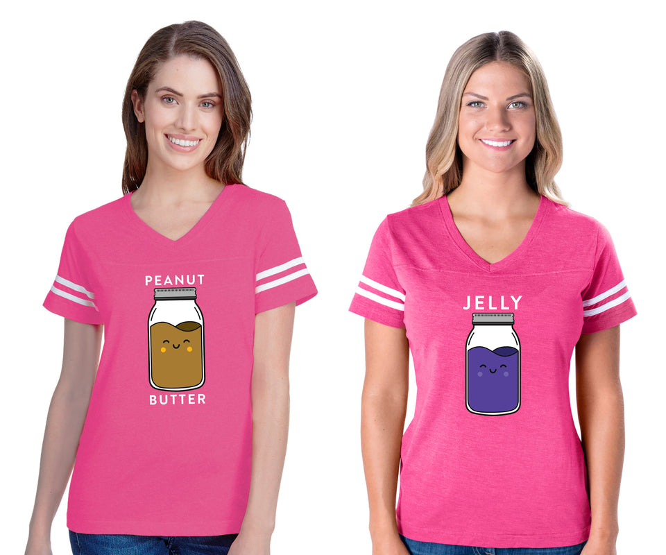 Peanut Butter & Jelly Best Friend - BFF Cotton Jerseys