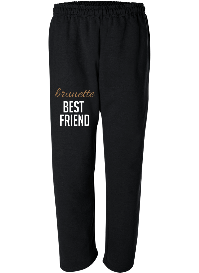 Blonde & Brunette Best Friend - Best Friend Forever Matching Sweatpants