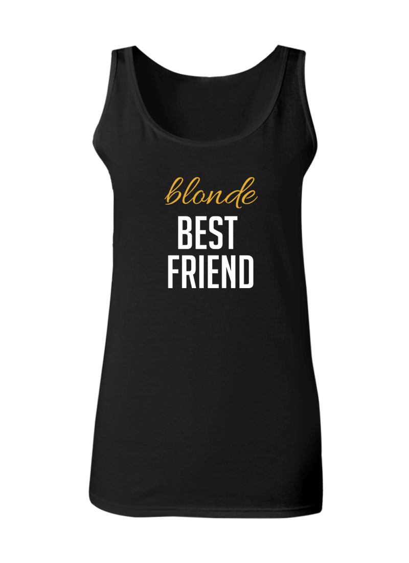 Blonde & Brunette Best Friend - BFF Tank Tops