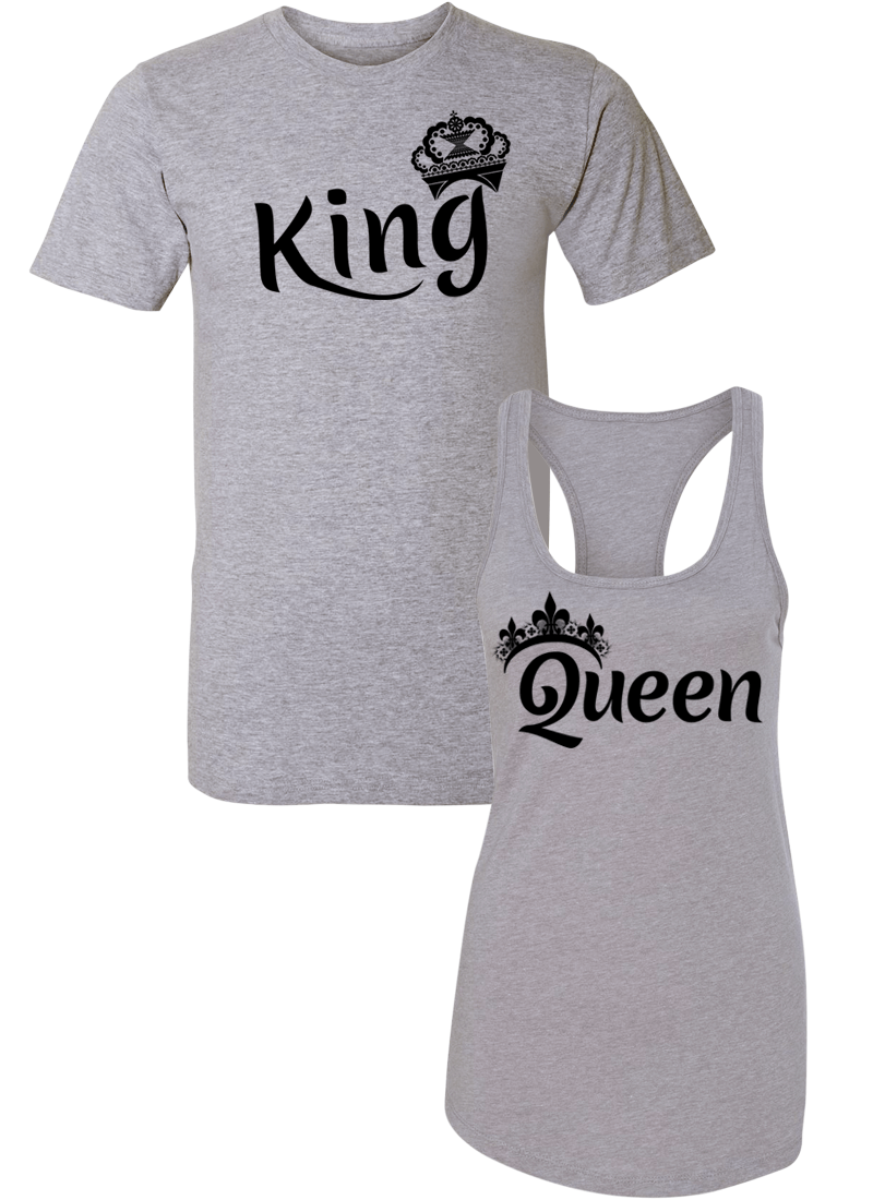 King & Queen - Couple Shirt Racerback