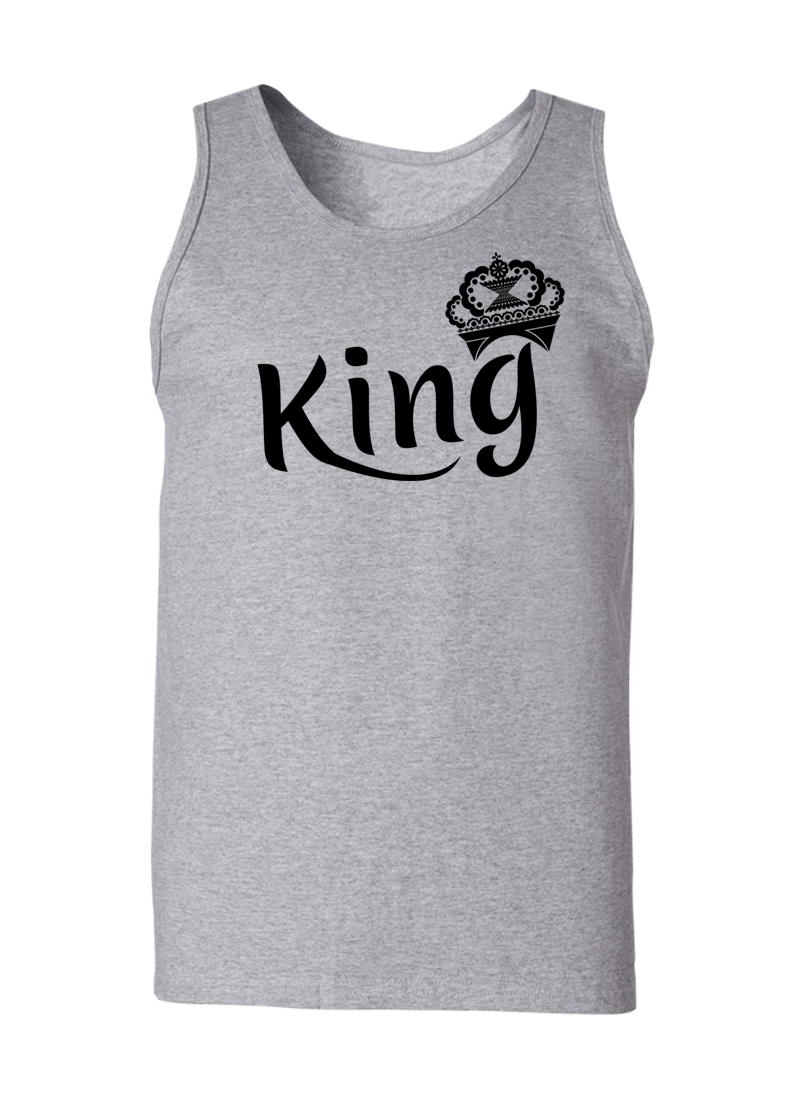 King & Queen - Couple Tank Tops
