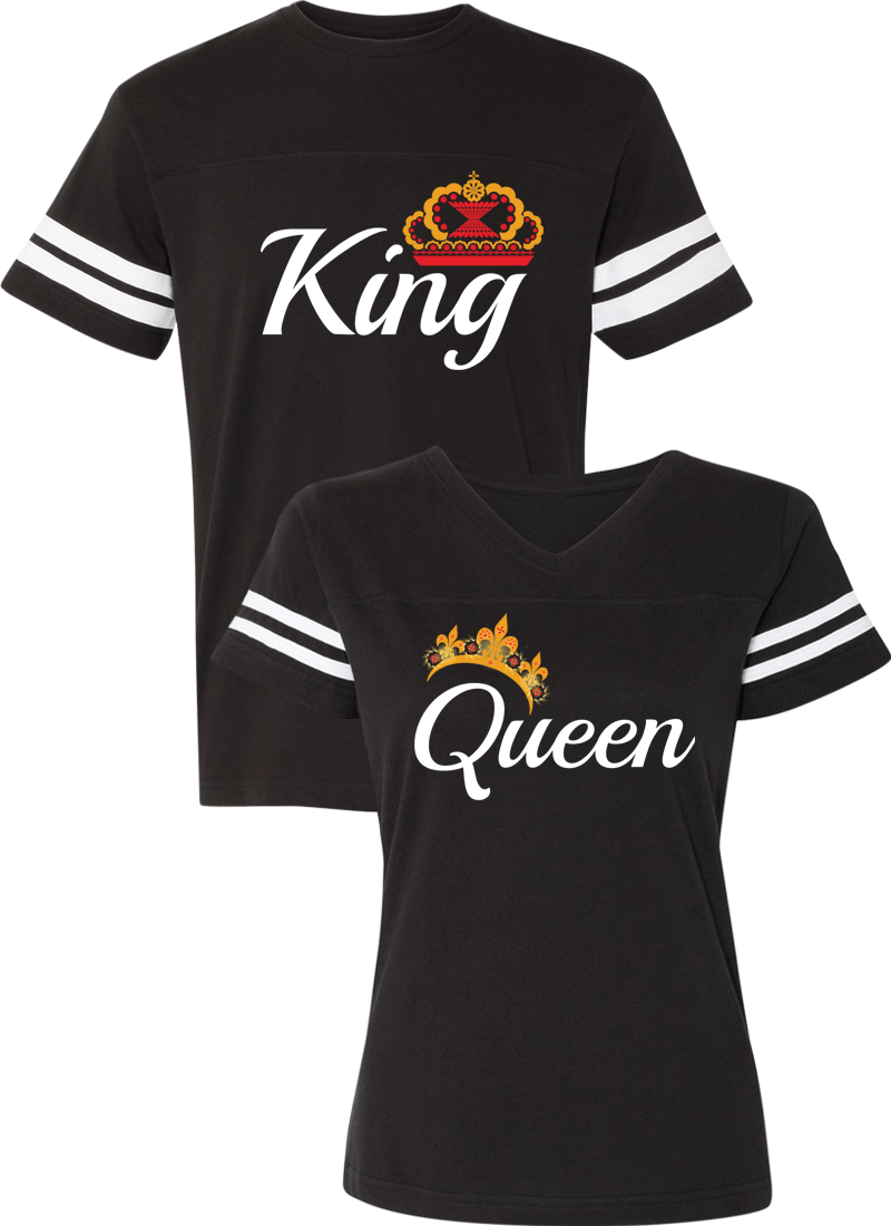 King & Queen Couple Sports Jersey