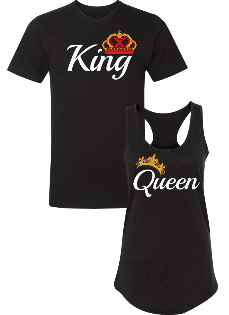 King & Queen - Couple Shirt Racerback