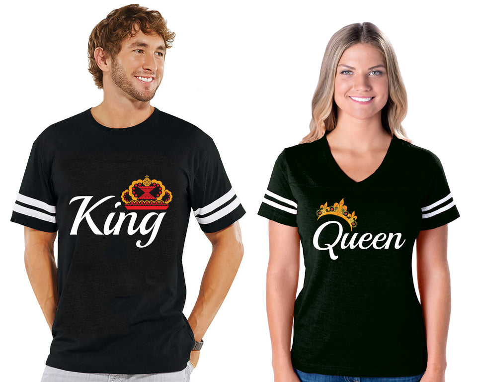 King & Queen - Couple Cotton Jerseys