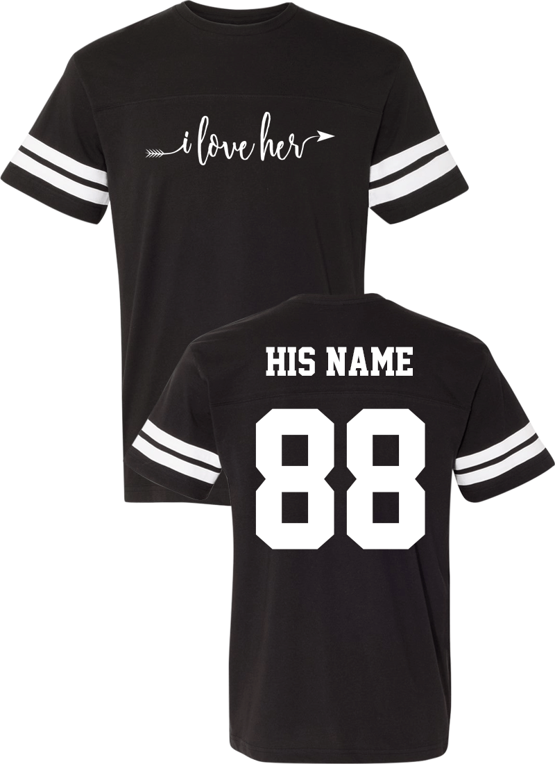 I love Her & Him - Couple Cotton Jerseys