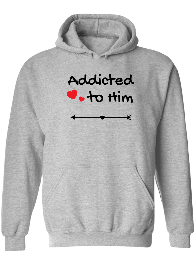 Addicted To Her & Him - Couple Hoodies