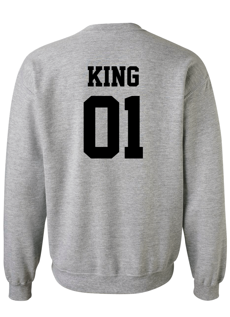 King 01 & Queen 01 - Couple Sweatshirts