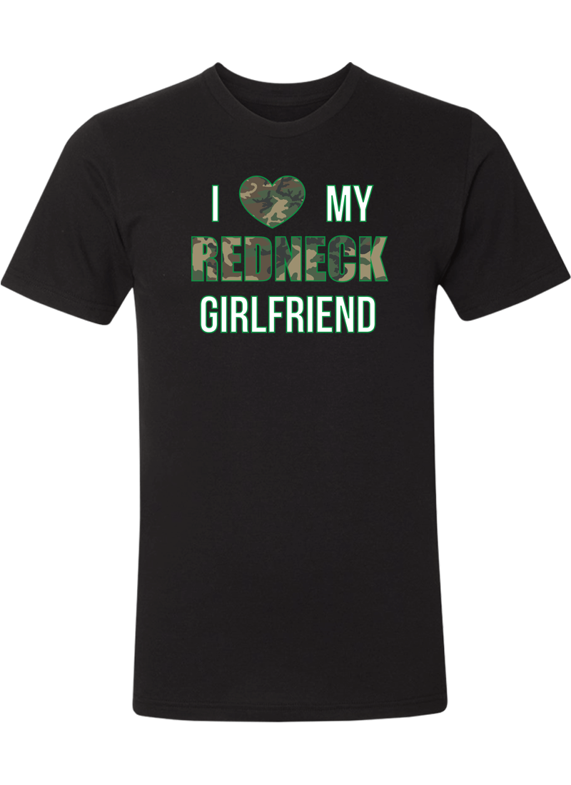 I Love My Redneck Girlfriend & Boyfriend - Couple Shirt & Racerback