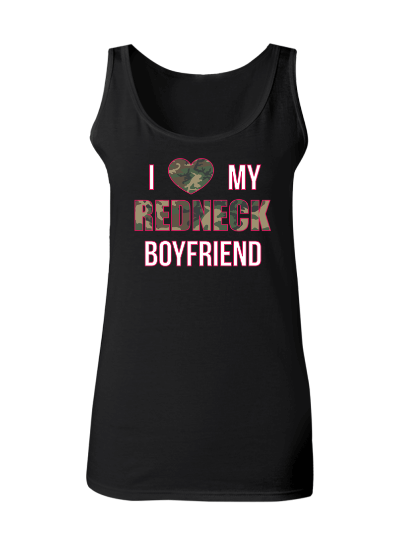 I Love My Redneck Girlfriend & Boyfriend - Couple Tank Tops