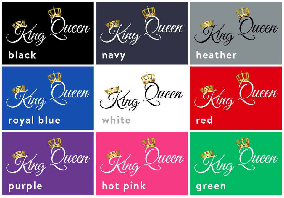 King & Queen - Couple Cotton Jerseys