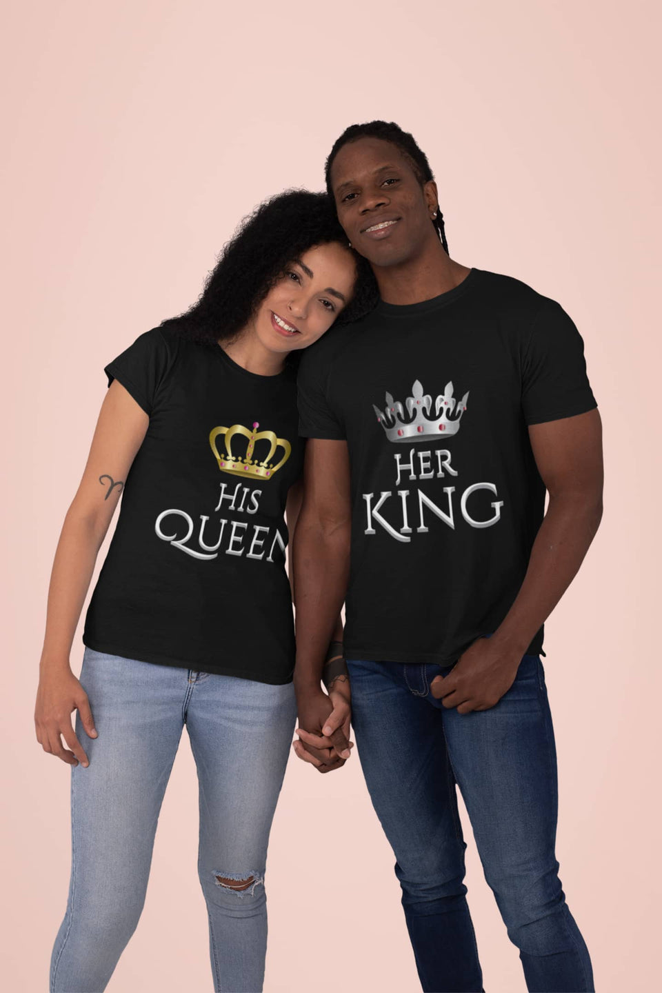 Her King His Queen Couple Matching Shirts