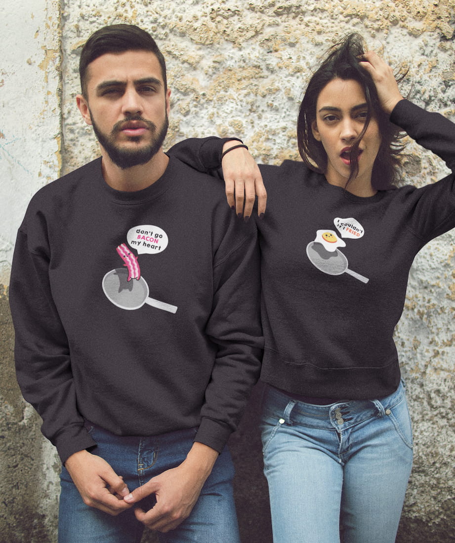 Bacon & Egg - Couple Sweatshirts