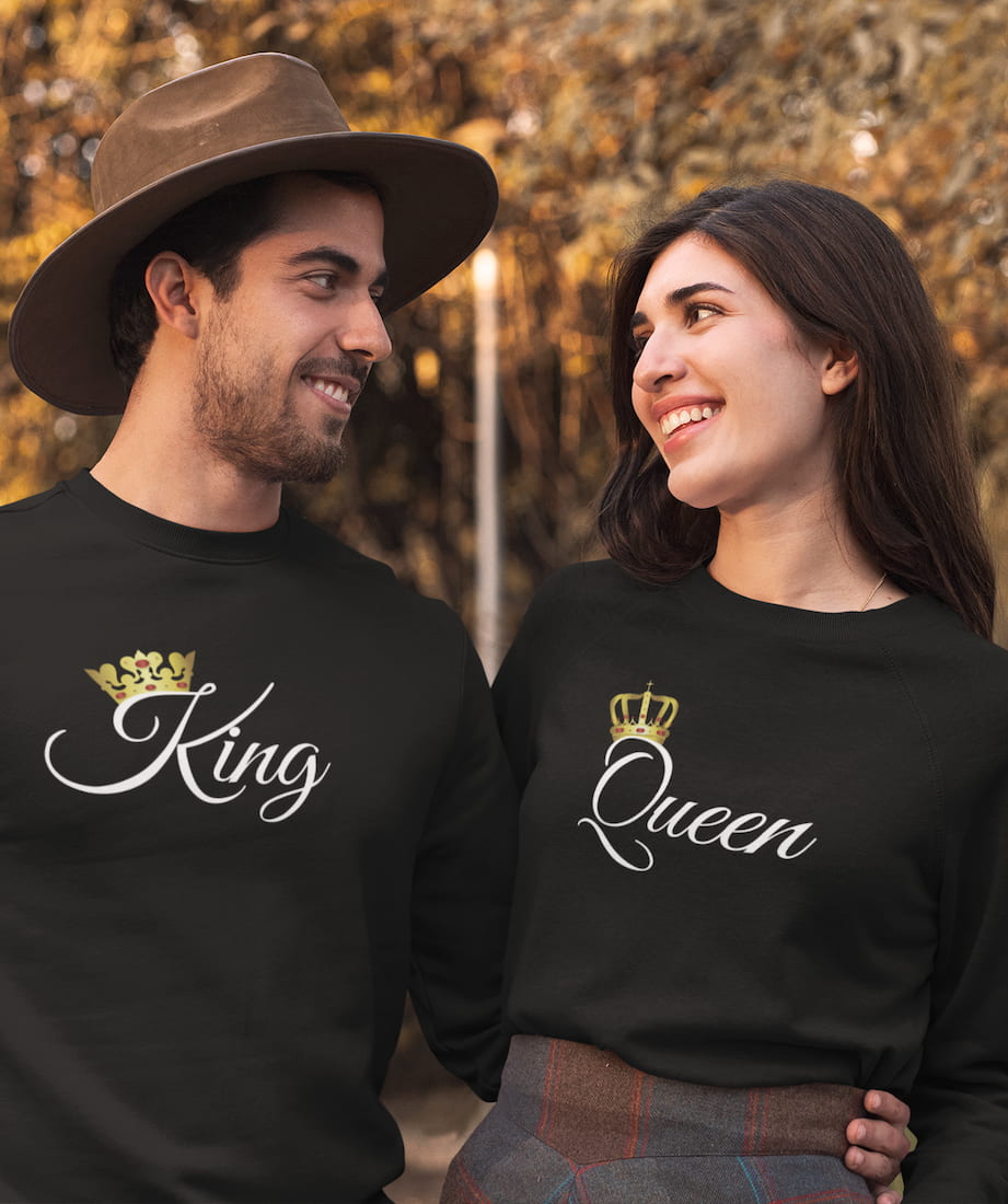 King & Queen - Couple Sweatshirts