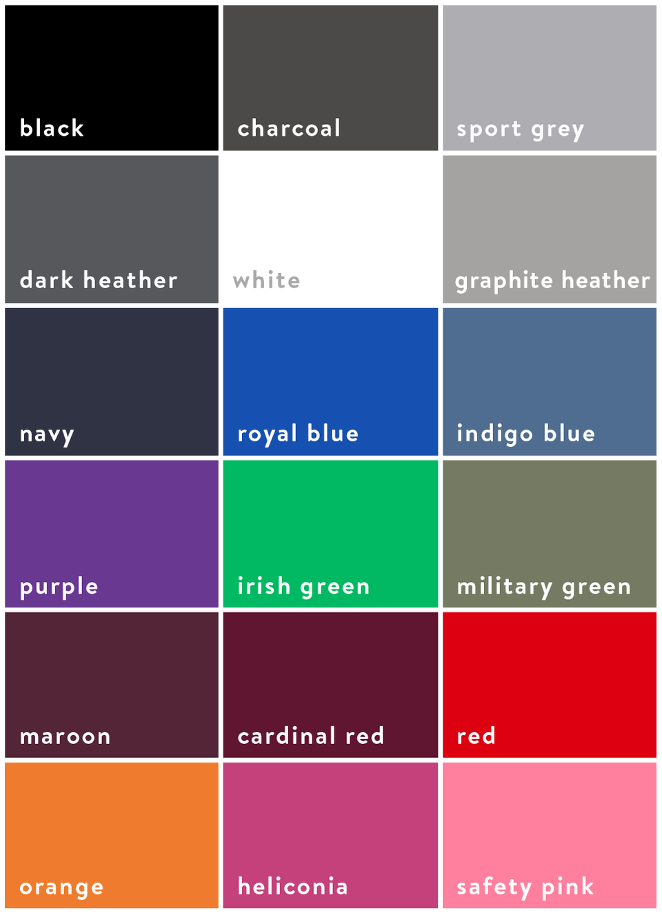 Hoodie Colors