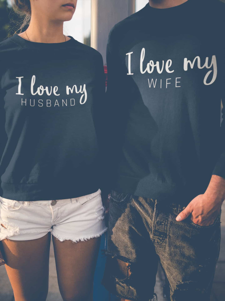 I Love My Girlfriend & Boyfriend - Couple Sweatshirts