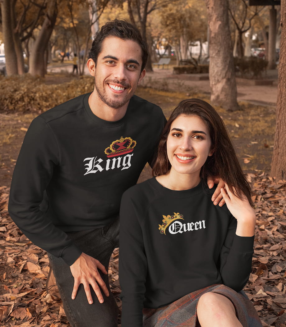 King & Queen - Couple Sweatshirts