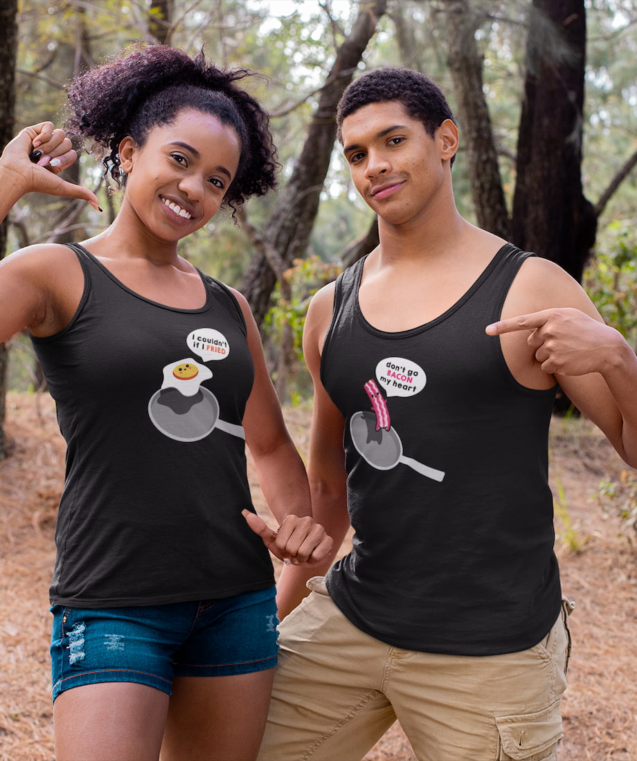 Bacon & Egg - Couple Tank Tops