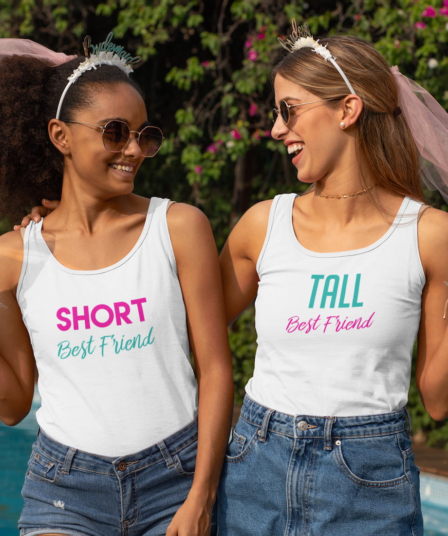 Short & Tall Best Friend - BFF Tank Tops
