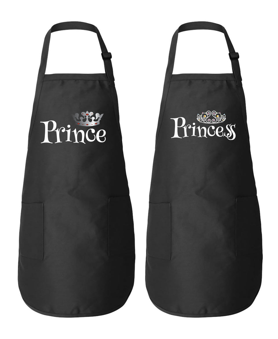 Prince & Princess - Couple Aprons