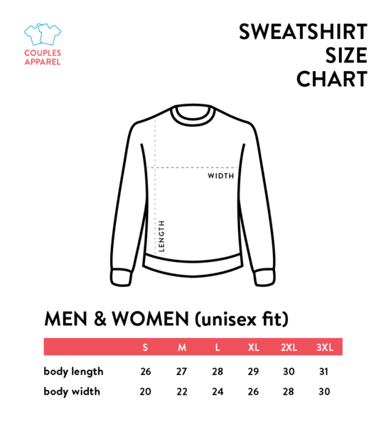 I love Her & Him - Couple Sweatshirts