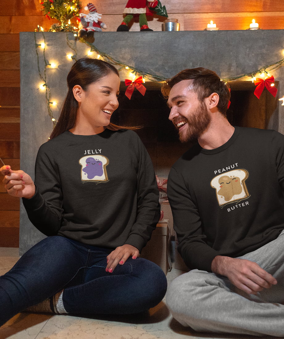 Peanut Butter & Jelly - Couple Sweatshirts