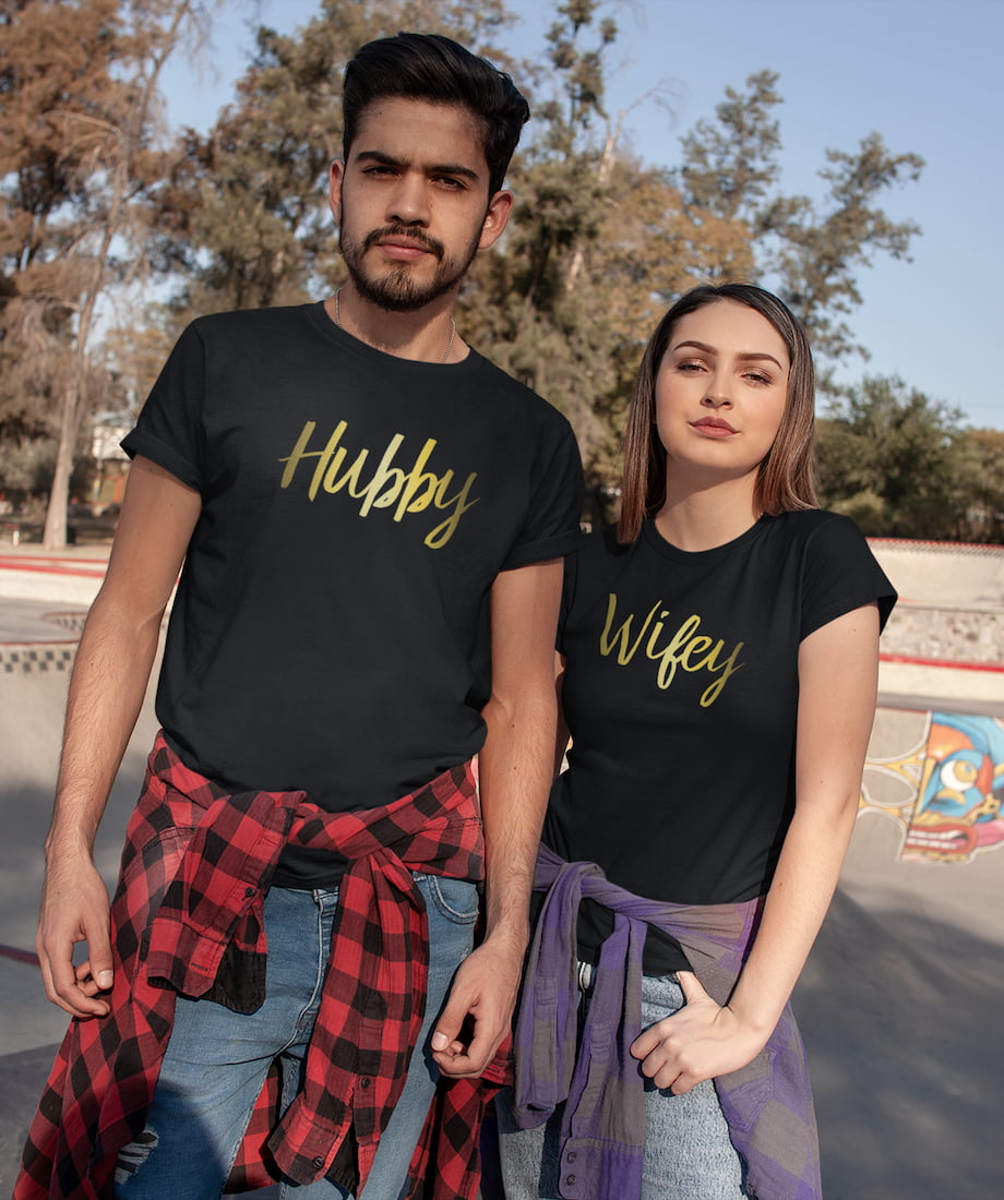 Hubby & Wifey - Couple Shirts