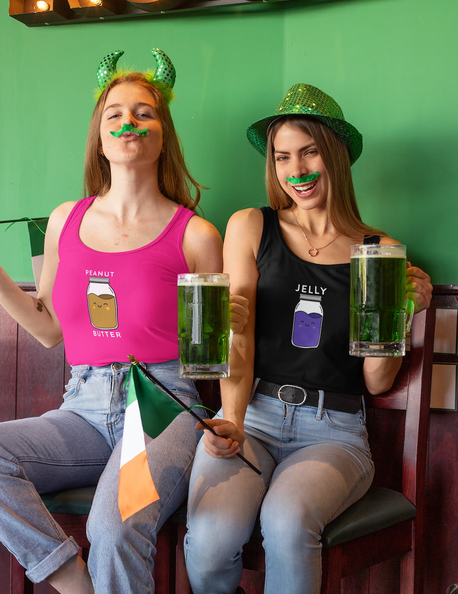 Peanut Butter & Jelly Best Friend - BFF Tank Tops