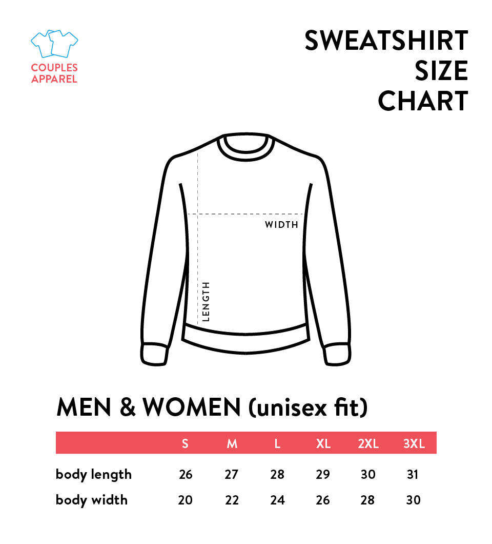 Her King & His Queen - Couple Sweatshirts